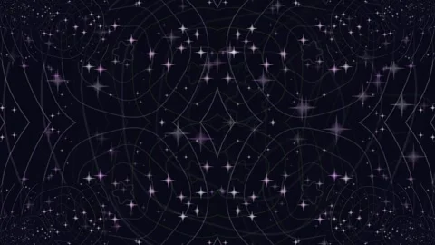 Constellation Patterns in Dark Night Sky. Video stock 330130819