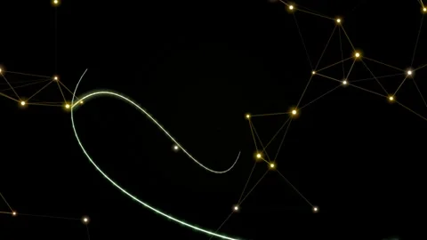 Constellation Patterns in Night Sky Animation. Video stock 329928166