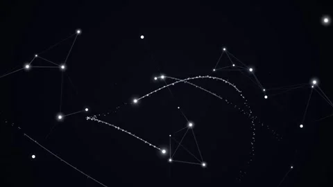 Constellation Patterns in the Night Sky. Stock Footage 329291931