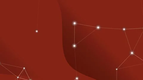 Constellation Patterns on Red Background Animation. Stock Footage 329291970
