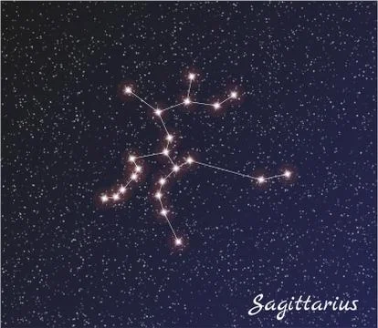 Constellation sagittarius Stock Illustration