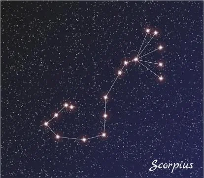 Constellation scorpius Stock Illustration