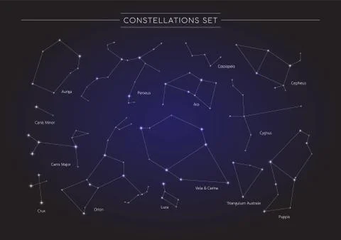 Constellation set Stock Illustration