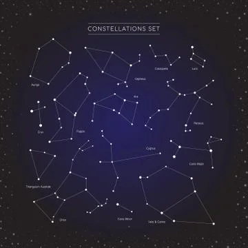 Constellation set Stock Illustration