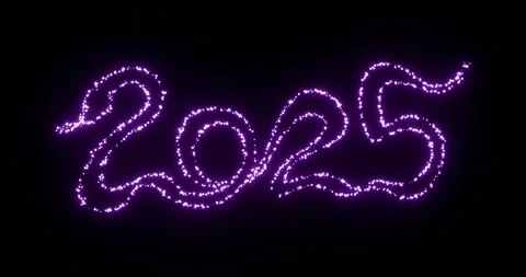 Constellation of Snake in shape of 2025 Stock Footage 280713000