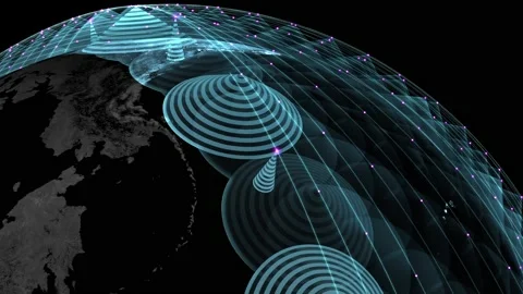 Constellation Starlink Stock Footage 145815398