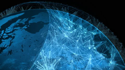 Constellation Starlink Stock Footage 154557270