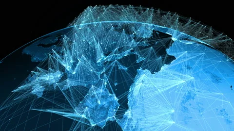 Constellation Starlink Stock Footage 155078901