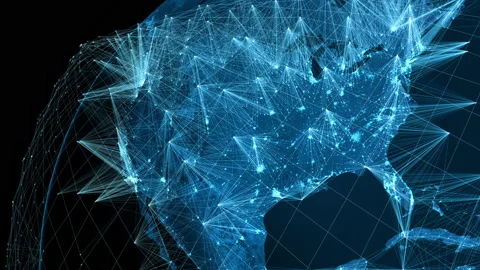 Constellation Starlink Stock Footage 155078909