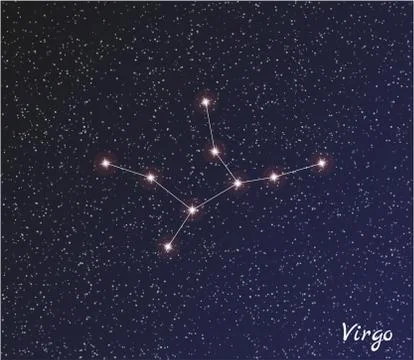 Constellation virgo Stock Illustration