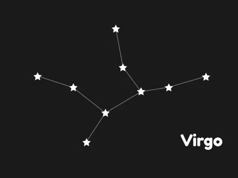 Constellation virgo Stock Illustration