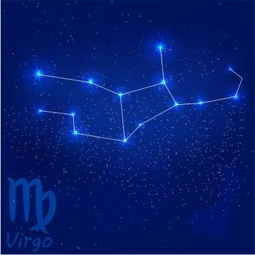 Constellation virgo Stock Illustration
