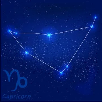 Constellation capricorn 스톡 일러스트