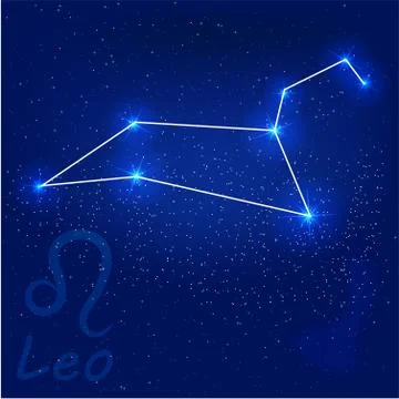 Constellation leo 스톡 일러스트