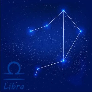 Constellation libra Stock Illustration