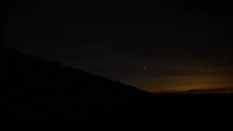 The constellations are moving in the sky at night. 스톡 동영상 133207454