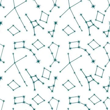 Constellations pattern Space Astronomy Science Stock Illustration