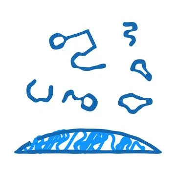 Constellations space stars icon doodle illustration Stock Illustration