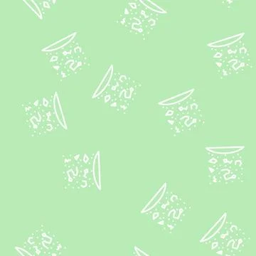 Constellations space stars line vector seamless pattern Stock Illustration