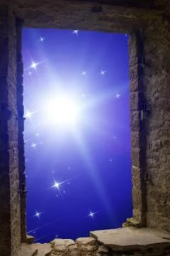 Constellations supernova ancient window Stock Photos