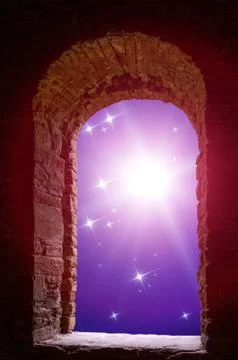 Constellations supernova ancient window Stock Photos
