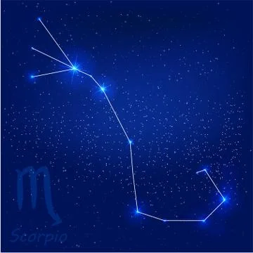 Constellation scorpio Stock Illustration