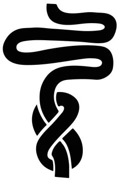 Constipation doodle icon Stock Illustration