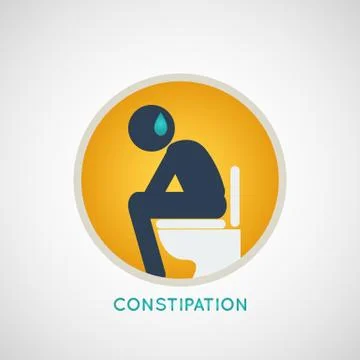 CONSTIPATION logo vector Stock Illustration