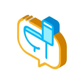 Constipation Symptomp Of Pregnancy isometric icon vector illustration Stock Illustration