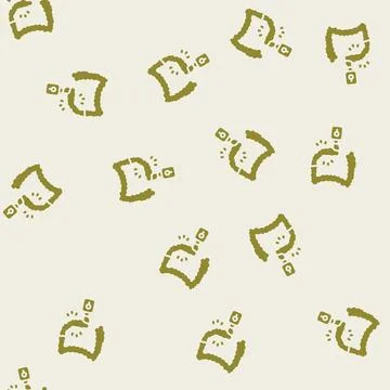 Constipation treatment glyph seamless pattern Illustrazione stock