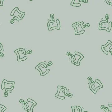 Constipation treatment line seamless pattern Illustrazione stock