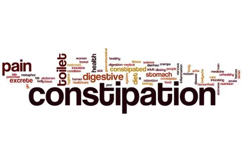 Constipation word cloud Stock Illustration