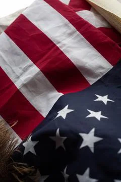 Constition USA with US flag Stock Photos