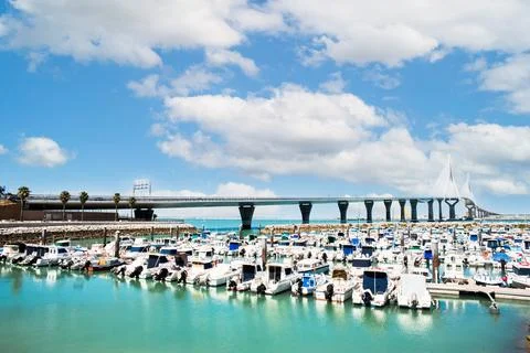 Constitution Bridge, called La Pepa, in the Bay of Cadiz, Andalusia. Spain... Photos