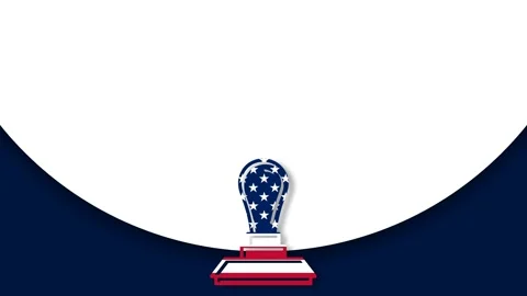 Constitution Day and Citizenship Day Celebration Background with Patriotic .. Stock Footage 343256818