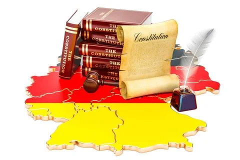 Constitution of Germany concept, 3D rendering Constitution of Germany conc... Foto stock