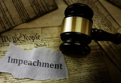 Constitution Impeachment concept Stock Photos