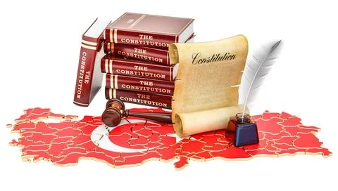 Constitution of Turkey concept, 3D rendering Constitution of Turkey concep... Foto stock