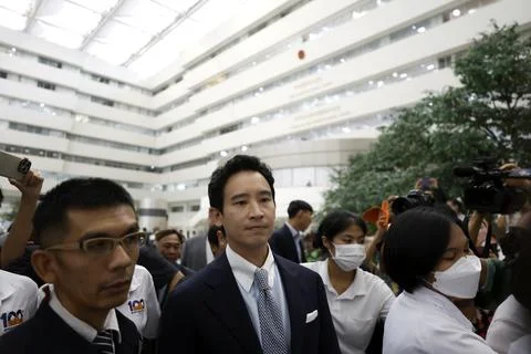 Constitutional Court ruling the dissolution case against Thailand's Move Forward Stock Photos