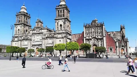 Constitutiun square Mexico City  Stock Footage 170253758