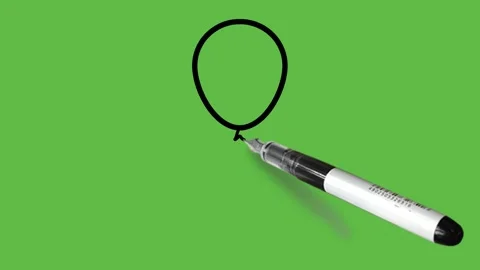 Construct balloon in blue colour combination with black outline 動画素材 157601833