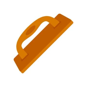 Construct wood tool icon, flat style Stock Illustration