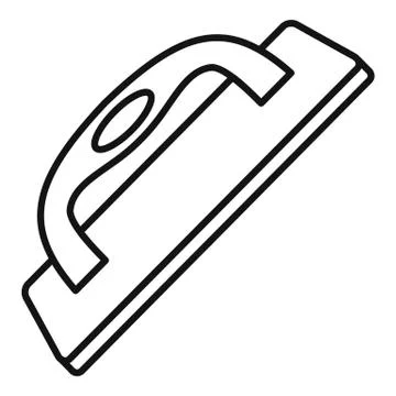 Construct wood tool icon, outline style Stock Illustration