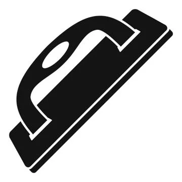 Construct wood tool icon, simple style Illustrazione stock