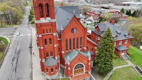 Constructed for the Purpose - St. Vincent De Paul Church - Syracuse, NY Foto stock