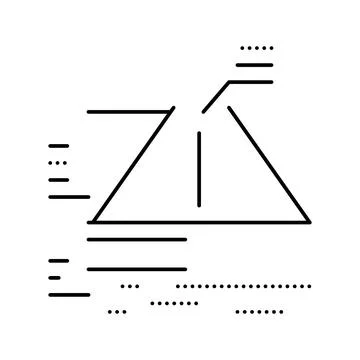 Constructed road layers line icon vector illustration Stock Illustration