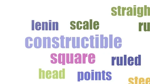 Constructible Word Cloud Animated Isolated On White Stock Footage 103562686