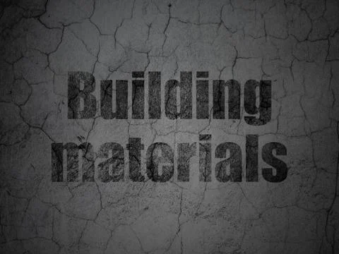 Constructing concept: Building Materials on grunge wall background Ilustración de archivo