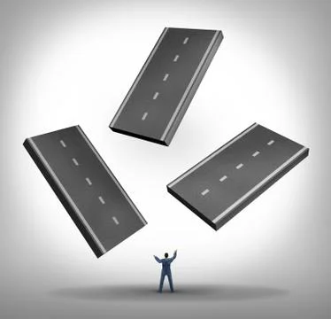Constructing a path Stock Illustration