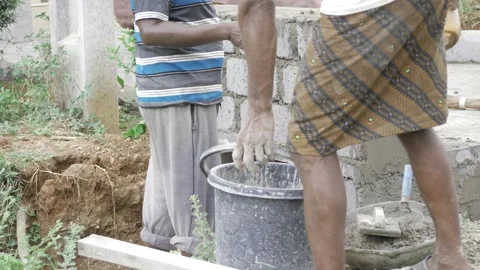 Constructing Tomorrow - A Moment of Cementing Dreams Stock Footage 314470836
